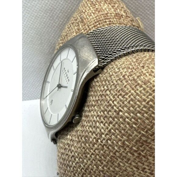 Skagen 956XLTTW Women\'s Silver Stainless Steel Mesh Analog Quartz Watch AEA141